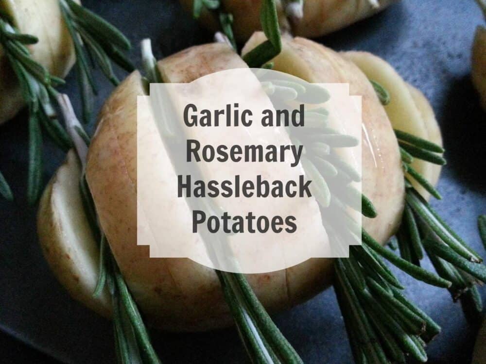 Garlic and Rosemary Hassleback Potatoes recipe