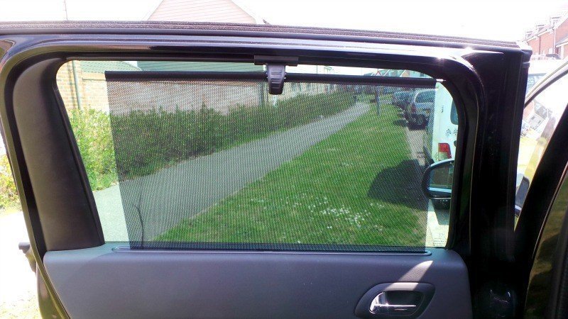 A view of a car window