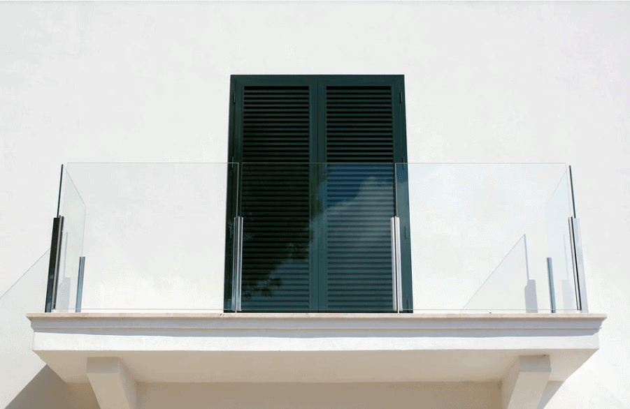 A close up of a window