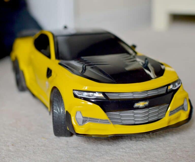 A close up of a toy car