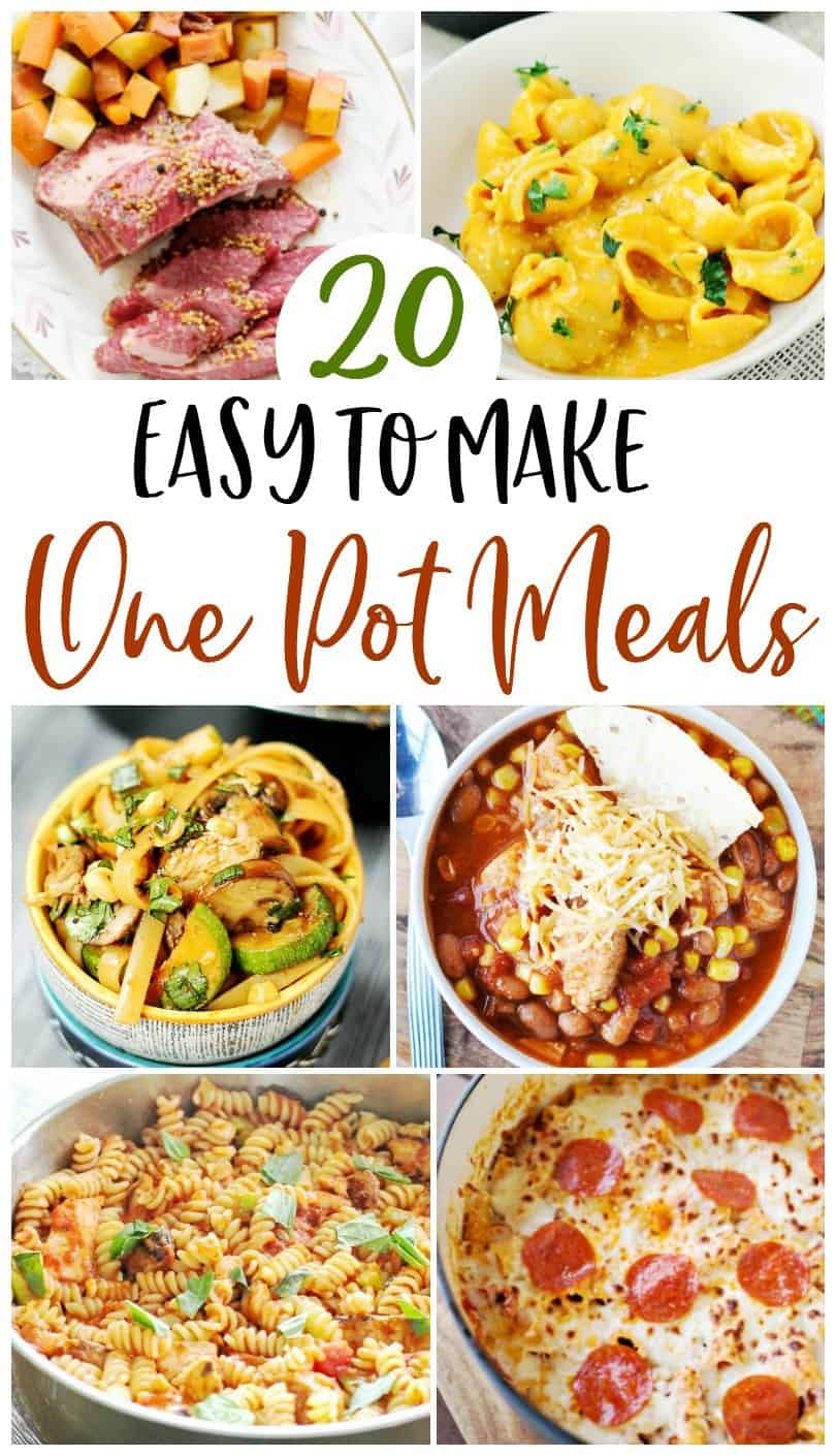 20 Easy To Make One-Pot Meals | Boo Roo and Tigger Too
