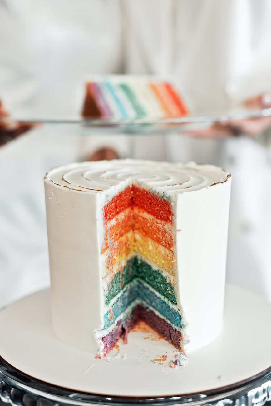 a tall cake with colorful layers - What to spend your Wicked Uncle gift card on